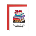 Books Christmas Greetings Card