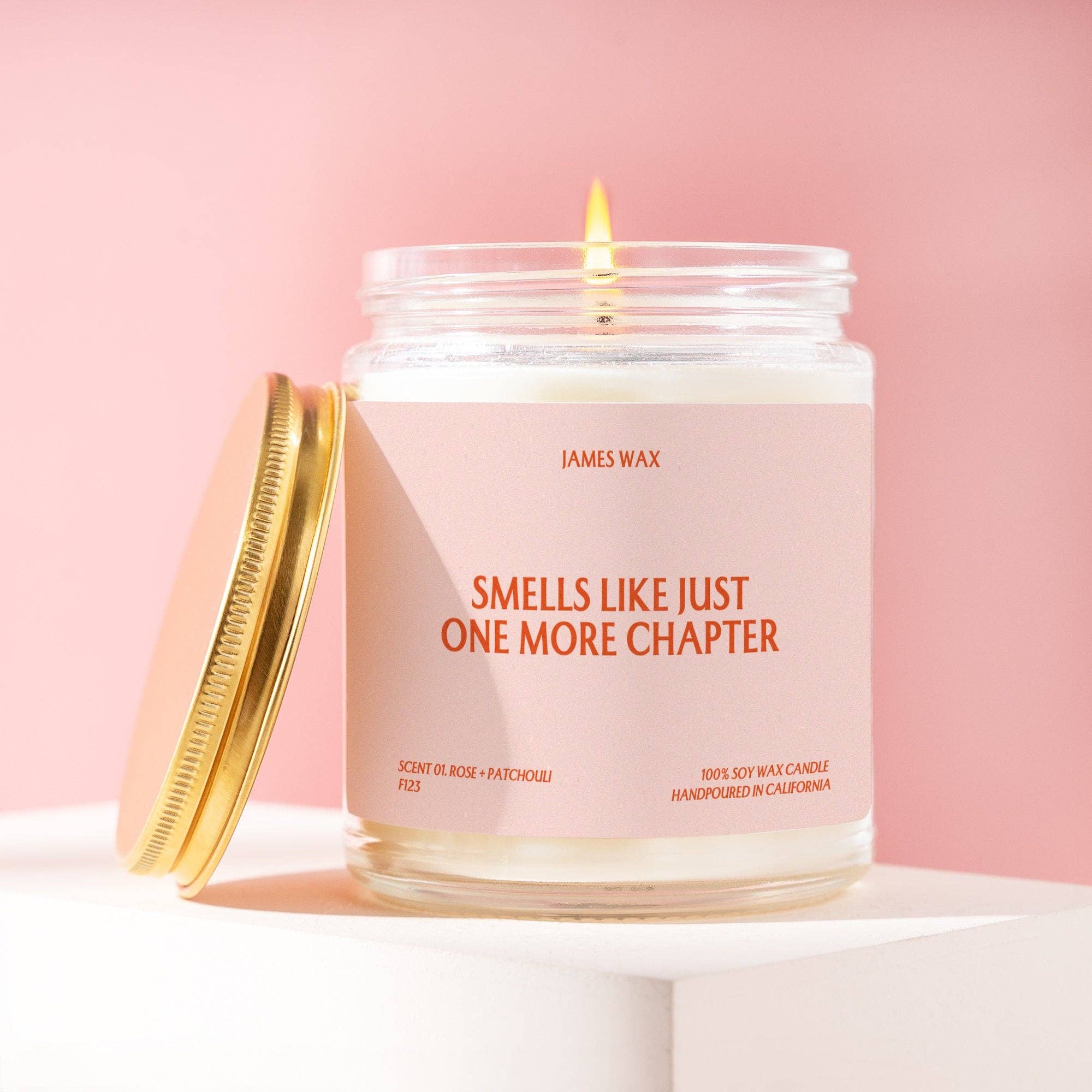Smells like just one more chapter scented with Coconut & Orange