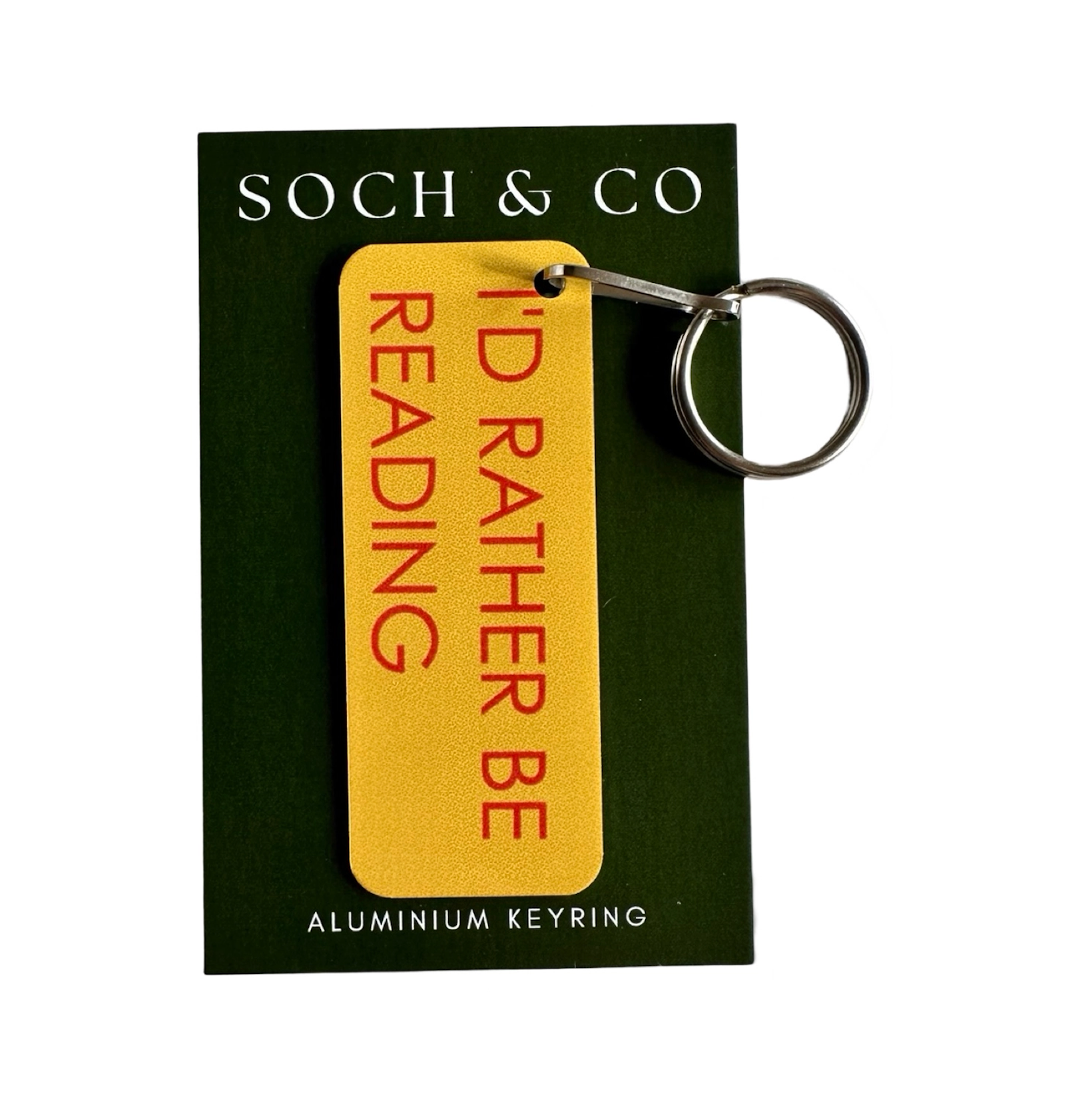 I'd Rather Be Reading Bookish Keyring