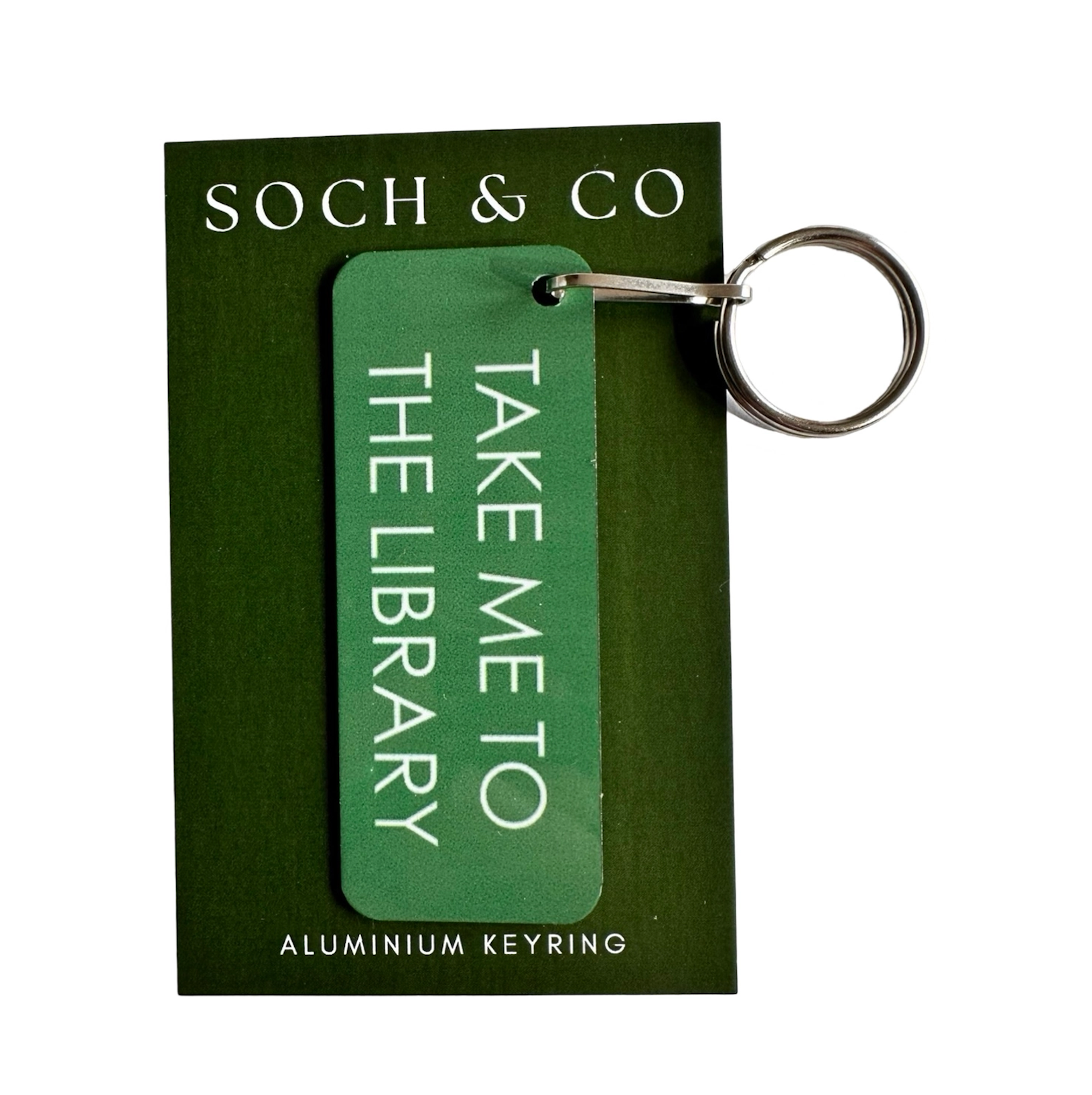 Take Me To the Library Bookish Keyring