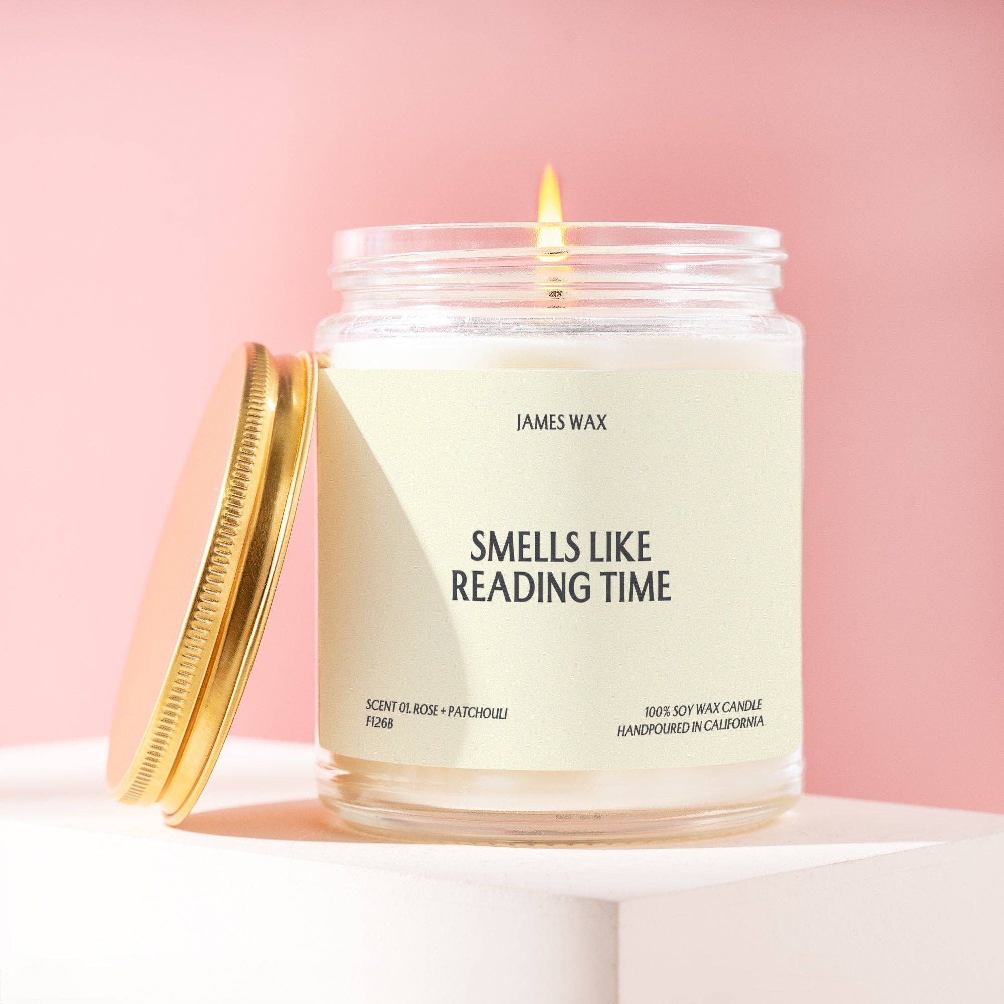 Smells like reading time scented with White Tea & Jasmine